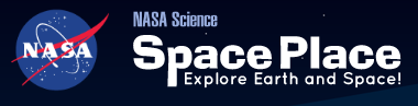 Nasa space place explore earth and space logo.